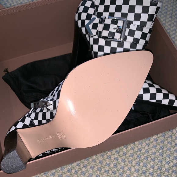 Gianvito Rossi Checked Booties - Picture 4 of 6